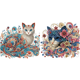 thumbnail image 1 of Kit Con Forma Especial Parcial 5D DIY Gato 30x30cm, 1 of 7