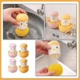 thumbnail image 3 of Kitchen Cleaning Brush Cartoon Chick Pot Brush for Cleaning 4Pcs Supply, 3 of 5
