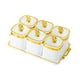 thumbnail image 4 of Plato de frutos secos, caramelos y nueces con tapa, Nordic, 6 tarros para galletas, porción dividida Blanco, 4 of 9