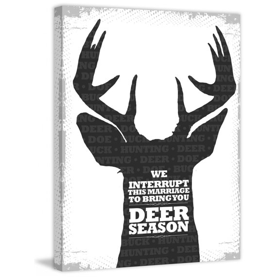 Marmont Hill "Deer Season 2" by Saturday Evening Post Painting Print on Canvas