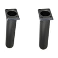 thumbnail image 1 of 2 Pcs Marine Boat Kayak 30 Degree Plastic Flush Mount Square Head Black Rod Holder ,Long Lasting, 1 of 7