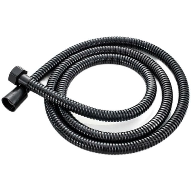 Manguera de ducha elegante con estructura de doble bloqueo, acabado negro mate, flexible, sin torceduras para una experiencia de baño lujosa (1,5 m)