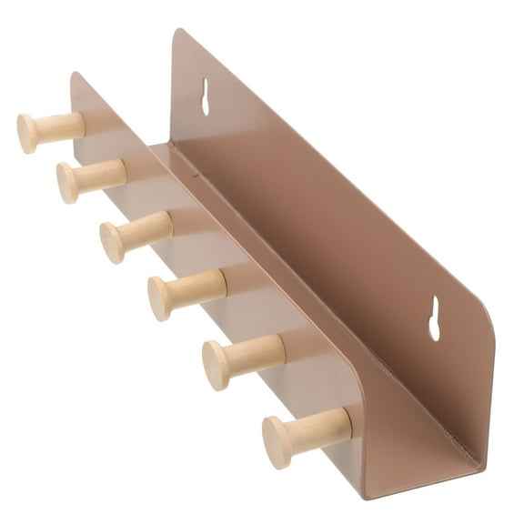 Masteelf  Wall Shelf with Hooks Wall-mounted Storage Rack Player Items Pink