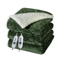 thumbnail image 1 of CazToi Electric Heated Throw Blanket 50x60 Inch Fast Heating Sherpa with Heat & Timer Settings, 1 of 13