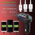 thumbnail image 2 of Car Bluetooth Fm Transmitter, Bluetooth 5.0 Car Adapter, Wireless Radio, Car Receiver Adapter Kit, Hands-free Call, 2 of 4