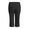 thumbnail image 6 of vigerkar Womens Yoga Capri Pants High Waist Capri Leggings with Pockets Wide Leg Exercise Workout Summer Pants 2025 Black, S, 6 of 6