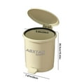 thumbnail image 3 of LEFTHIGH Home Foot Pedal Trash Can with Lid for Home Decor - Modern Sturdy Plastic Garbage Bin - for Kitchen Bathroom and Office Decorations, 3 of 7