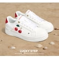 thumbnail image 3 of LUCKY STEP Womens Printed Fashion Sneakers Non Slip Comfortable Casual Shoes,Cherry, 3 of 11