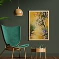 thumbnail image 2 of Landscape Wall Art with Frame, Oil Painting Acrylic Like Image Flower Petal Falls down near River with Girl Art, Printed Fabric Poster for Bathroom Living Room, 23" x 35", Multicolor, by Ambesonne, 2 of 2