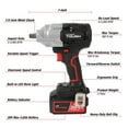 thumbnail image 4 of Open Box Hyper Tough 20V Max Brushless 1/2-inch Mid-Torque Cordless Impact Wrench with 4.0Ah Lithium-Ion Battery and Charger, 4 of 18