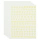 thumbnail image 1 of Uxcell Stickers de Letras Brillantes, 520 Pcs 4 Hojas 0.12 Pulgadas Stickers Adhesivos para Buzones Letras en Oro, 1 of 6