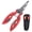 Red, variant on Durable Stainless Steel Fishing Pliers with Comfort Grip Handle - Spring-Loaded, Corrosion-Resistant, Multi-Functional for Cutting Line, Hook Removal & More