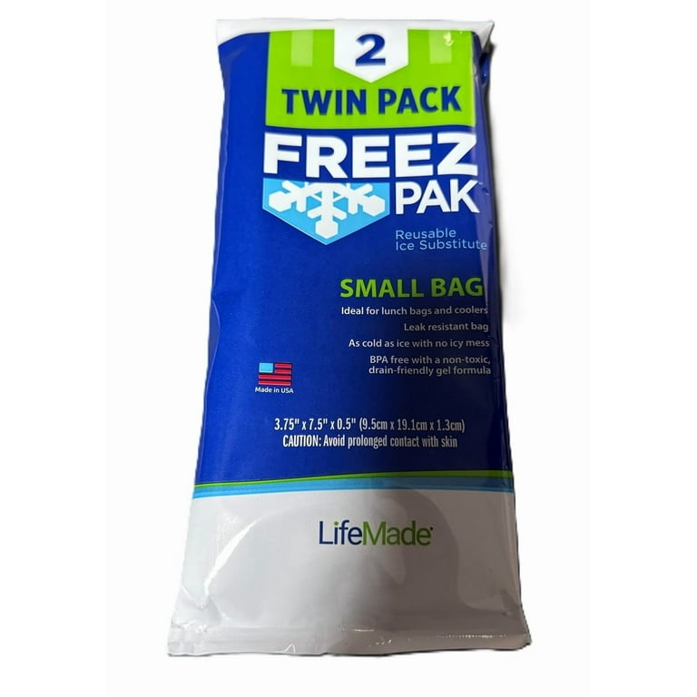 Freez Pak Reusable Ice Substitute, Twin Pack, Small Bag - Walmart.com