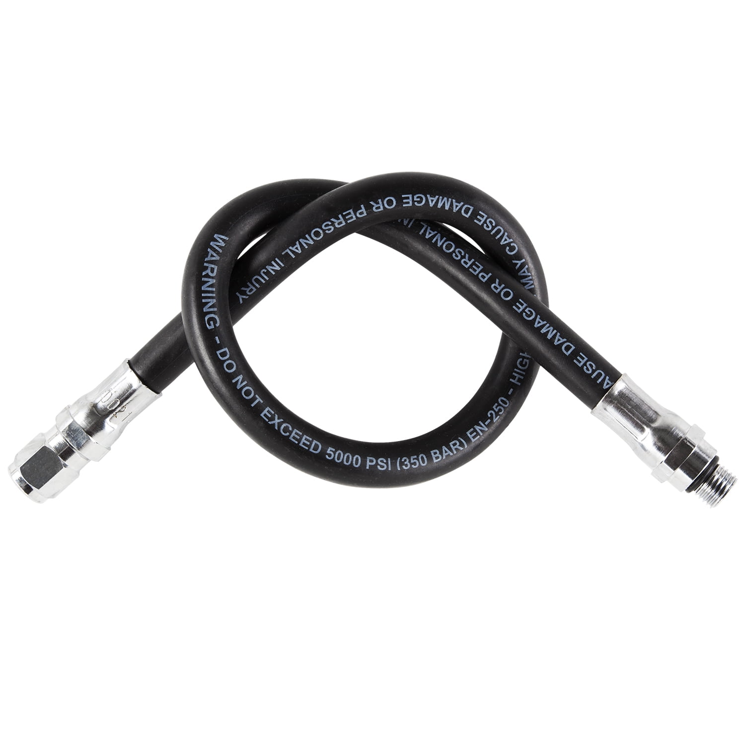 IST Rubber High Pressure Gauge Hose with Screw On Valve Fittings (24