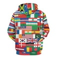 thumbnail image 3 of Flags Of All Countries Of The World Men's Women Vintage 3D Hooded Sweatshirt - All-Season Loose Fit Streetwear, 3 of 6