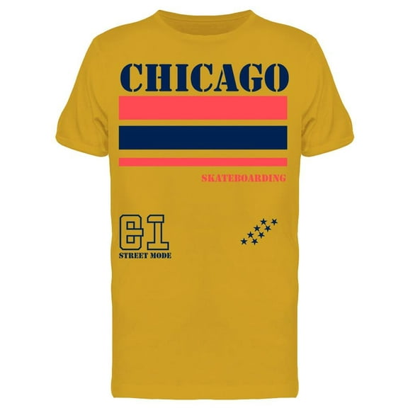 Chicago Skateboarding 61 T-Shirt Men -Image by Shutterstock, Male x-Large
