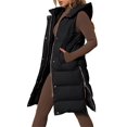 thumbnail image 4 of Autumn Winter Women Sleeveless Hooded Vest Coat Down Vest Jacket, 4 of 4