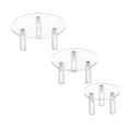 thumbnail image 4 of Colaxi 3 Pieces Acrylic Display Riser Clear Product Stand Conutertop Retail Showcase Organizer Jewelry Pedestal Stand Watch Display, 4 of 8