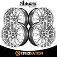 thumbnail image 3 of 19x9.5 Advanti Racing 77S Fastoso Silver W/Undercut Wheel 5x4.5 (+35mm), 3 of 5
