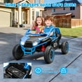 thumbnail image 2 of 24V Ride on Toy Cars 2 Seater, Kids Ride on UTV Cars with Remote Control, Battery Powered Electric Car for Kids Boys Girls 3-8 w/Bluetooth and Lights, 4 Wheelers Drive, Blue, 2 of 8