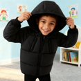 thumbnail image 5 of XXWXYD Boys Girls Winter Coat 𝖶aterproof Thickened Down Jacket Comfortable Hood Insulated Outerwear Snow Jacket Windproof Parka Warm Puffer Coat, 5 of 6