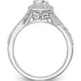 thumbnail image 2 of 14K White Gold Diamond Princess Semi-Mount Cushion Halo Engagement Ring (Size 7) Made In India rm2315e-025-waa, 2 of 5