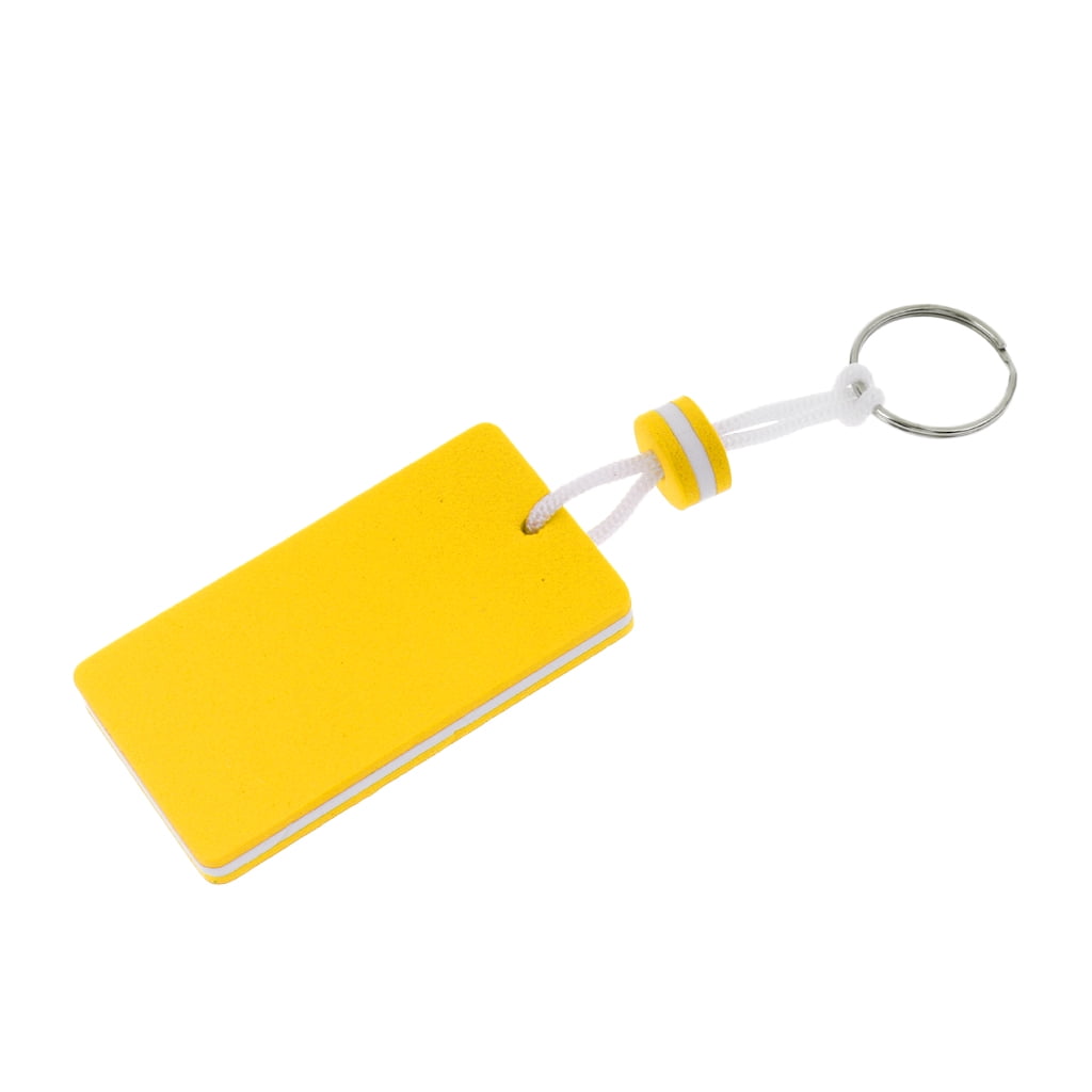 Creative Foam Buoyant Floating Charm Keychain Key Ring Sail Rectangle Black 