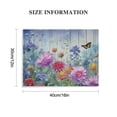 thumbnail image 3 of ERAPDAUR  Purple Floral Flowers Canvas Wall Art Pink Botanical Butterfly Painting Watercolor Landscape Picture Large Artwork for Bedroom Bathroom Living Room Farmhouse Office Home  16x12in, 3 of 6