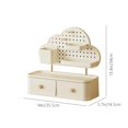 thumbnail image 3 of Desk Organizer Cute Student Stationery Tray Pencil Cup Modern Office Desk Pencil Cup Trendy Study Table Accessory, 3 of 9