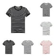 thumbnail image 6 of Beautiful Giant Men\'s Casual Stripe Style Comfort Soft Short Sleeve T-shirt Tee, 6 of 11