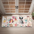 thumbnail image 2 of Dogs with Party Hats and Flowers Door Rugs,Washable Non Slip Door Mats Indoor,Decorative Door Mats,Entry Mat Indoor for Entrance,Bedroom,Kitchen,Bathroom,16"x47", 2 of 6