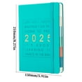 thumbnail image 6 of ViHome Clearance of savings! 2025 English Agenda Books 365 Day Planner Manual Yearly Calendar Books Taped NoteBooks,Green,(8.98"x6.12"in), 6 of 8