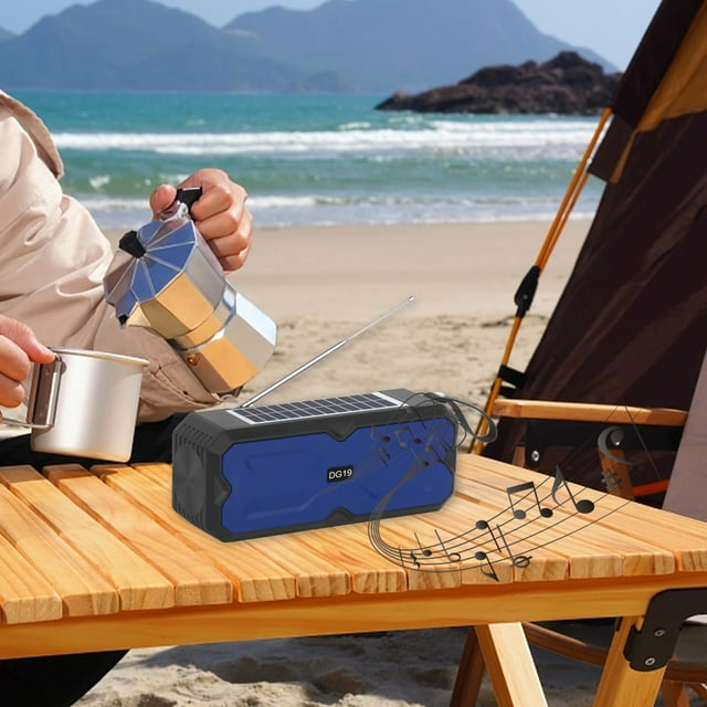 SDNall Solar Bluetooth Audio Large Capacity Battery Multifunctional Playback Mode Rechargeable TF/USB Flash Disk Radio Broadcasting