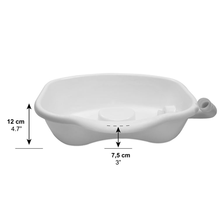 Shampoo rinse basin, rigid plastic Shampoo rinse basin, rigid plastic