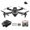 Black, variant on Fanshiluo Drone with Camera for Adults Four Sided Obstacle Avoidance UAV Aerial Photography Folding Quadcopter Double Camera Height Remote Control Drone