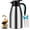 Silver, variant on 68oz Coffee Carafe Airpot Insulated Coffee Urn Stainless Steel Vacuum Thermal Pot Flask for Coffee, Hot Water, , Hot Beverage - Keep 12 Hours Hot, 24 Hours Cold