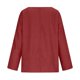 thumbnail image 5 of TaTaai Women's V Neck Imitation Denim Solid Color Long Sleeve Blouses, Street Fashion Loose Slim Soft Skin-friendly All Match Tops Gift, 5 of 6