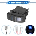 thumbnail image 4 of Unique Bargains 5 Pin Car Interior Light Waterproof Rocker Switch Toggle Kit 20A/12V 10A/24V SPST on Off Universal Blue, 4 of 6
