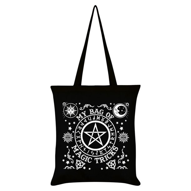 Grindstore - Bolso Tote My Bag Of Magic Tricks (Negro, Blanco)