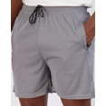 thumbnail image 3 of Real Essentials 4 Pack: Men's 5" Mesh Quick-Dry Running Shorts with Zipper Pockets & Drawstring (Available in Big & Tall), 3 of 6