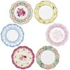 Talking Tables TS6-VINTAGE-PLATE Truly Scrumptious Tea Party Vintage Floral Paper Plates Small, Mixed colors
