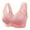 Pink, variant on XMMSWDLA Everyday Sleep Bras - Nature Cotton Soft Cup Wireless Front Snap Close Bras Of Women Gym Bras for Women Workout Bras for Women No Underwire