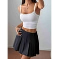 thumbnail image 5 of Pleated Skirts for Women Mini High Waist - Tennis Skirt A-Line Cheerleader Skirt Black S, 5 of 8