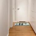 thumbnail image 3 of Ottomanson Machine Washable 100 Dollar Bill Non-Slip Rubberback 17x43 Money Rug, 17" x 43", Green/Multicolor, 3 of 7
