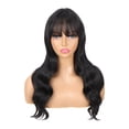 thumbnail image 2 of Long Curly Hair Wig Lace Inner Net Wig Air Bangs Long Curly Hair Water Ripple Wig Headgear, 2 of 4