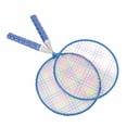 thumbnail image 1 of Kids Badminton Racket Set Alloy Protective Grip Handle Wider Hitting Area Soft Edging for, 1 of 8