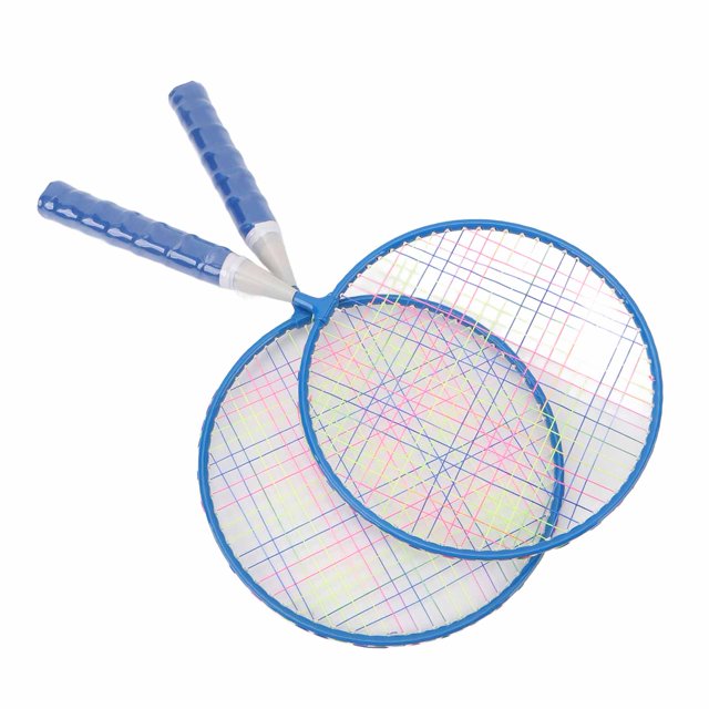 Kids Badminton Racket Set Alloy Protective Grip Handle Wider Hitting Area Soft Edging for
