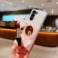thumbnail image 3 of Funda de teléfono con textura de concha rosa para Samsung Galaxy S2 S21 FE 21Ultra Plus, espejo de maquillaje bonito de Hello Kitty, regalo para niña Y2k, 3 of 4