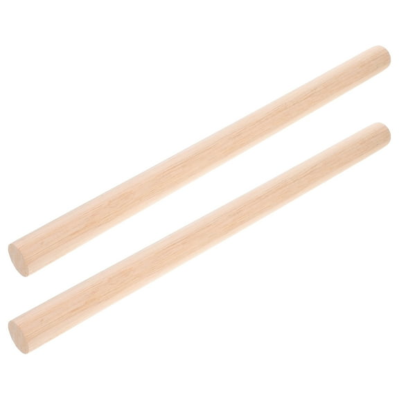 VORCOOL 2Pcs Khaki Rolling Pin For Baking Khaki Solid Wood Beginners