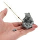 thumbnail image 3 of Figura de pescador en miniatura. Figuras de pescador en miniatura. Figuras de pescador chino sentado pescando. Estatua de pescador decorativa., 3 of 7